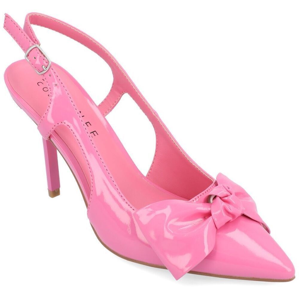 Journee Collection Women's Viera Tru Comfort Foam Mid Heel Pointed Toe, color: p